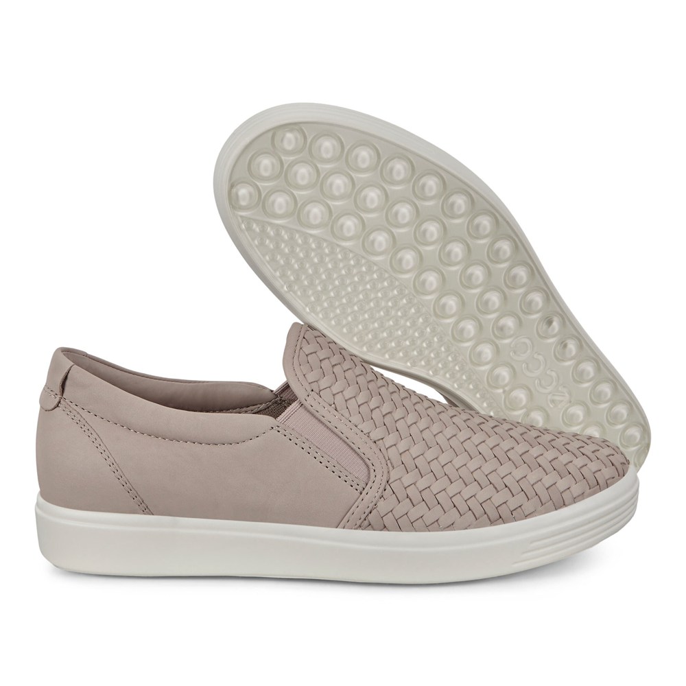 Slip On Mujer - ECCO Soft 7 - Grises - MAU847301